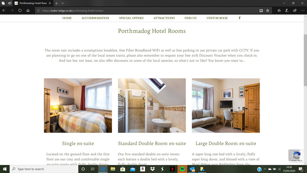 Hetzwebz Portfolio - Website Design for Accommodation
